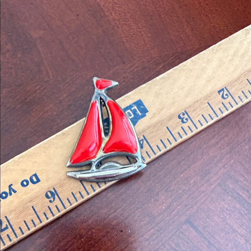 Vintage Sail Boat Brooch